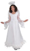 White Angel Dress with feather trim