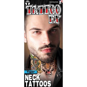 Center Tiger Tattoo with side design