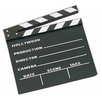 Black and White Movie Clapper Board