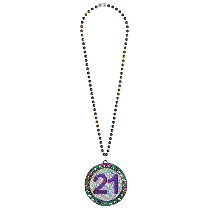 Finally 21 Bead Necklace | Milestone Birthday