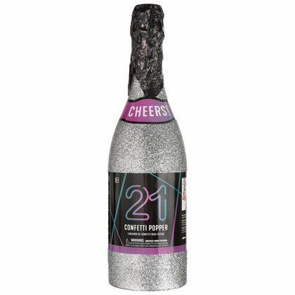 Finally 21 Confetti Bottle Popper | Milestone Birthday