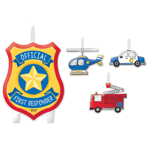 First Responders Birthday Candle Set | Kid's Birthday