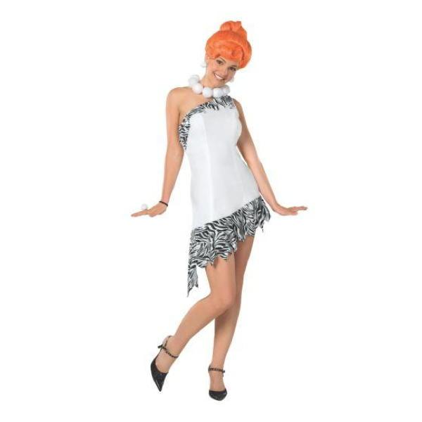 Dress, wig and rock necklace