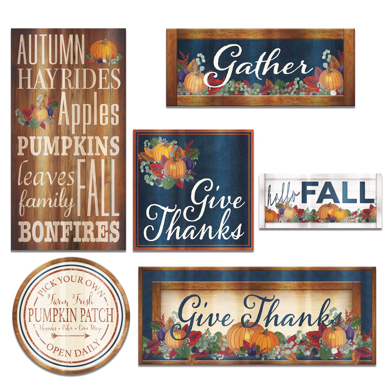 Foil Fall Thanksgiving Cutouts | Thanksgiving