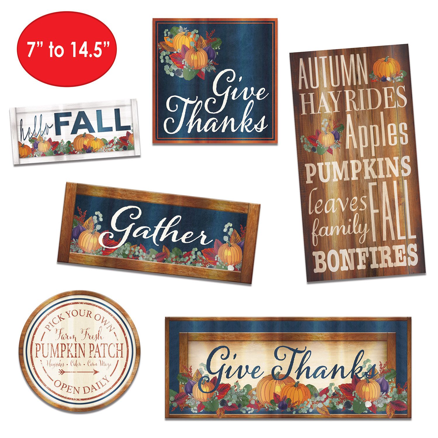 Foil Fall Thanksgiving Cutouts | Thanksgiving