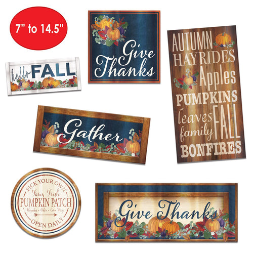 Foil Fall Thanksgiving Cutouts | Thanksgiving