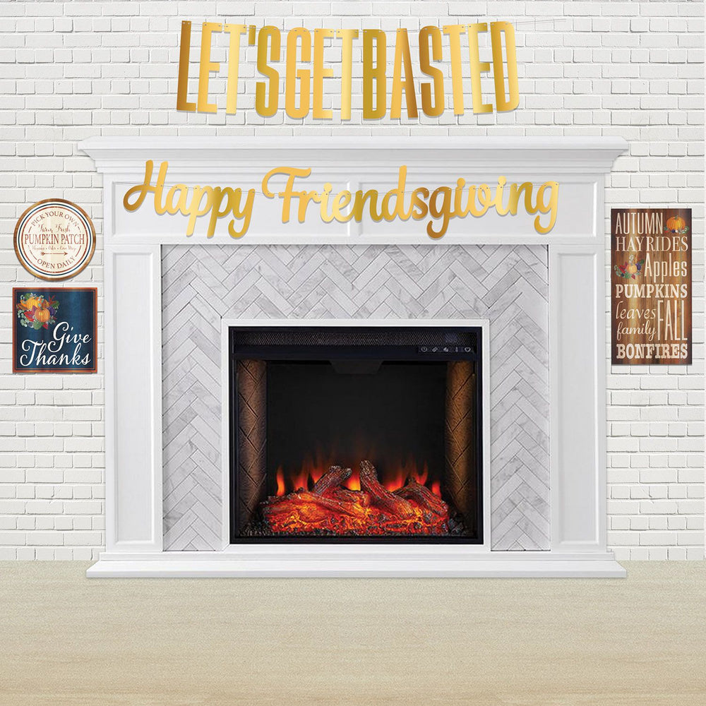 Foil Friendsgiving Streamer Set | Thanksgiving