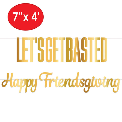 Foil Friendsgiving Streamer Set | Thanksgiving