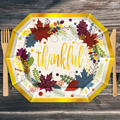 Friendsgiving Dinner Plates 8ct | Thanksgiving