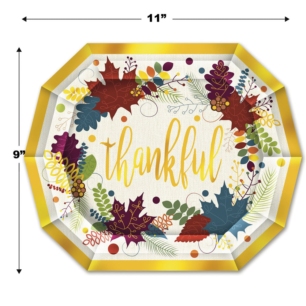 Friendsgiving Dinner Plates 8ct | Thanksgiving