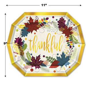 Friendsgiving Dinner Plates 8ct | Thanksgiving
