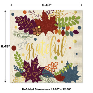 Friendsgiving Luncheon Napkins 16ct | Thanksgiving