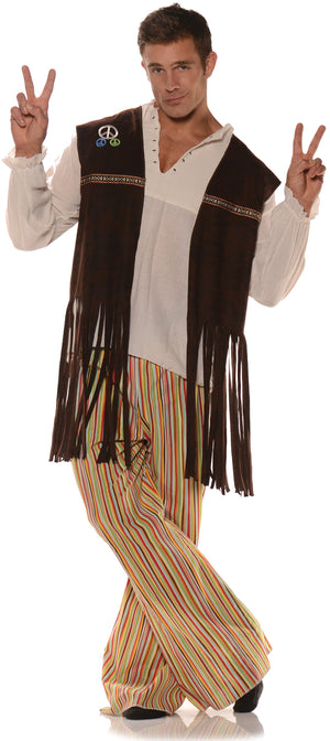 Brown vest with long fringe