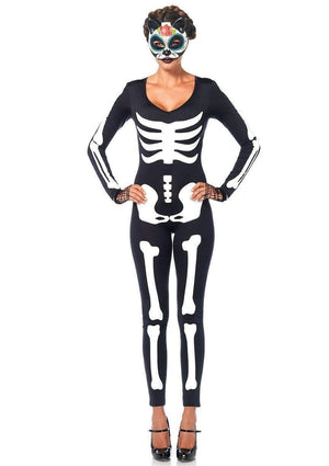 Glow in the Dark Skeleton Catsuit