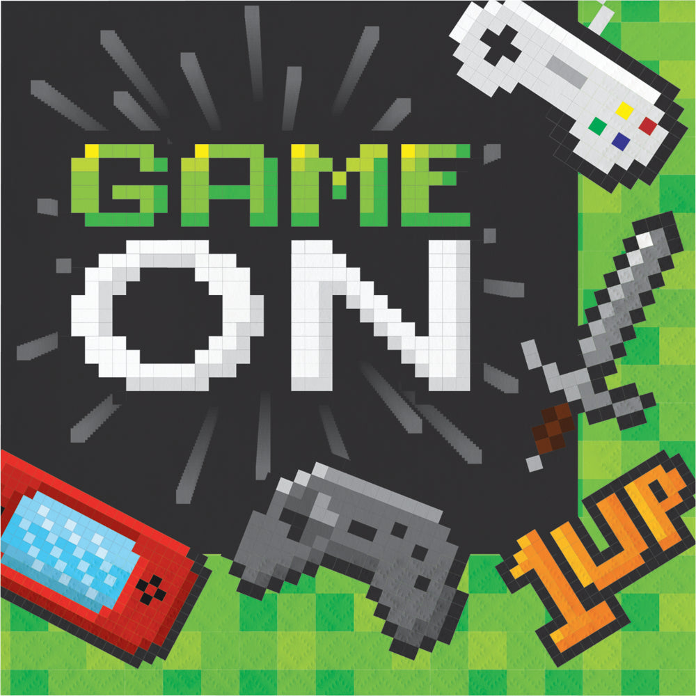 Gaming Party Lunch Napkin 16ct