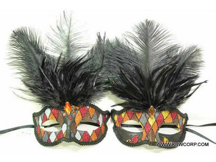 Jewel Feathers Eye Mask