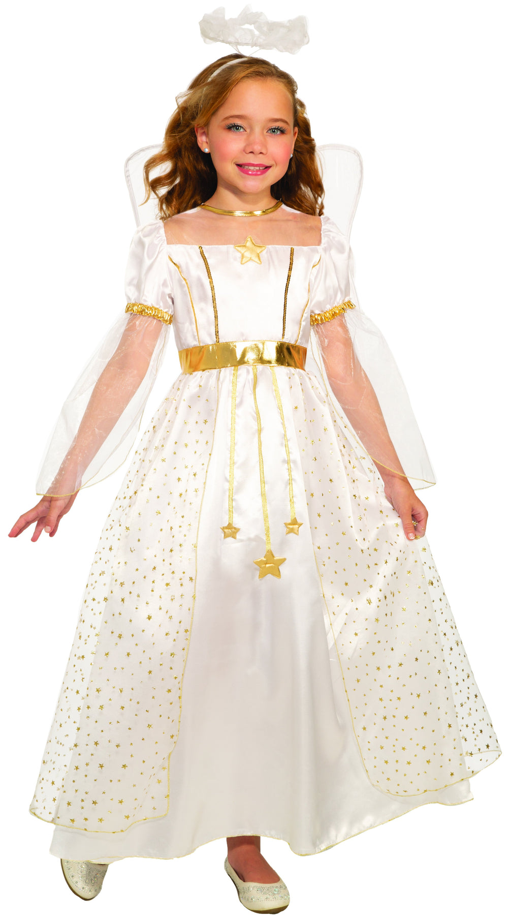 White with gold accents