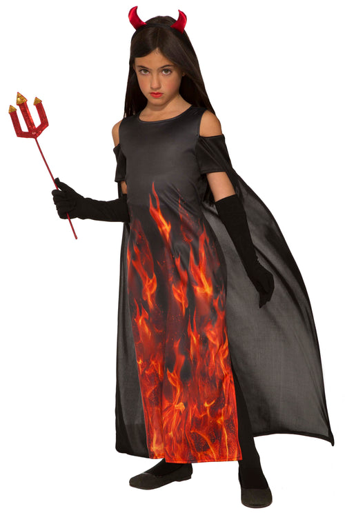 Red and black fire print