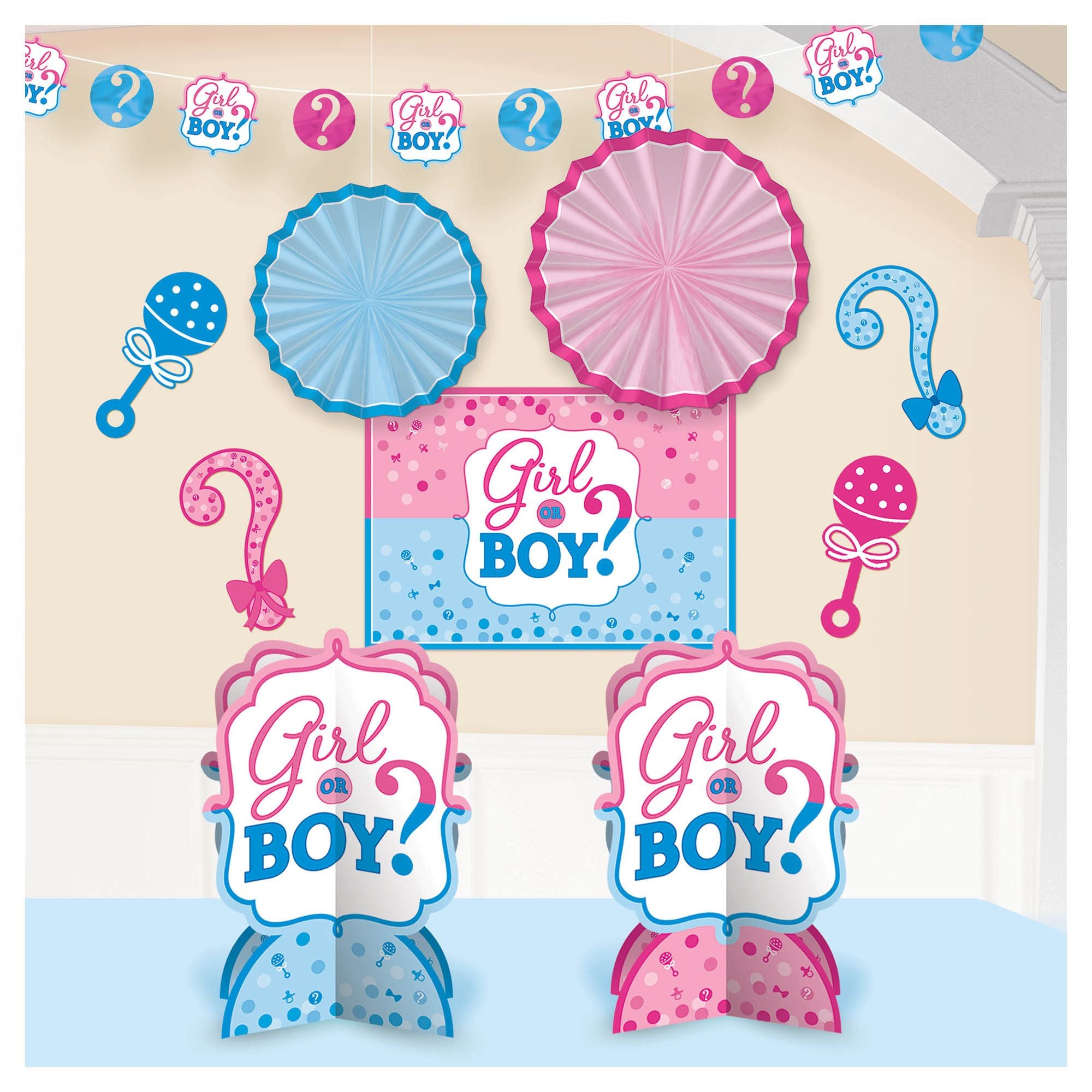Pink and Blue - 10 pieces