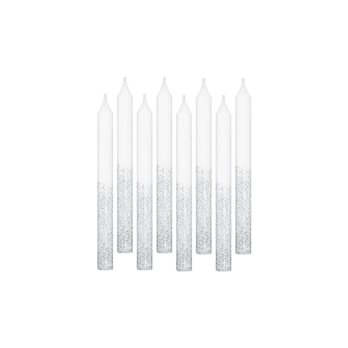 Silver Glitter Dip | Candles