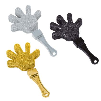 Glitter Plastic Hand Clapper Value Pack 12ct | New Year's Eve