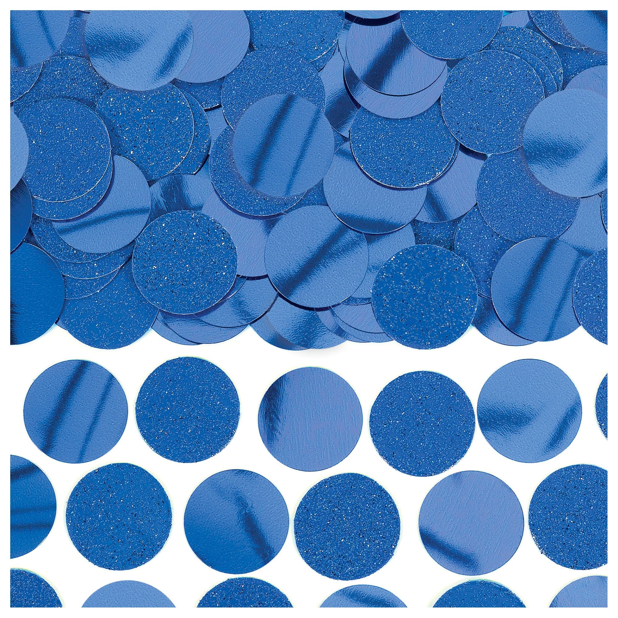 Blue Glitter Foil Circle  | Confetti