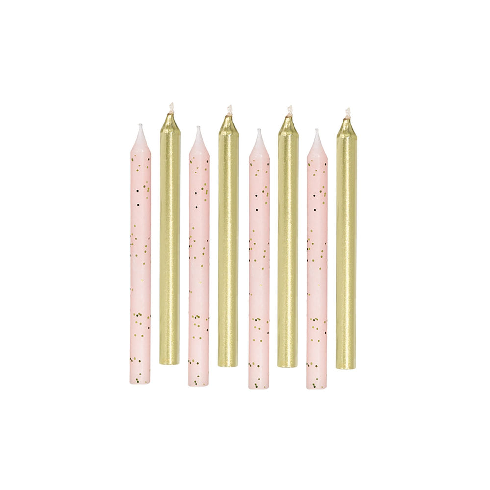 Glitter and Metallic Candles 
