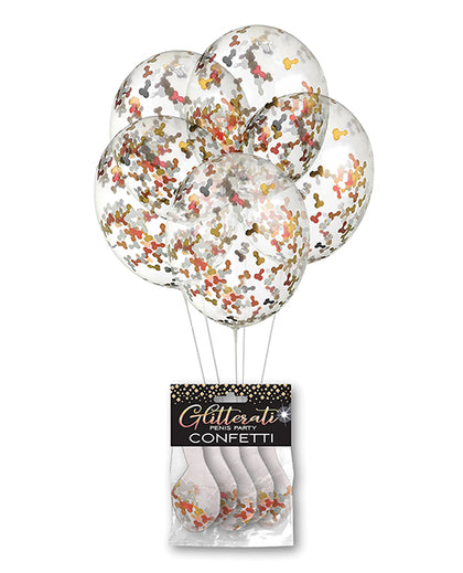Glitterati Penis Party Balloons - Pack of 5
