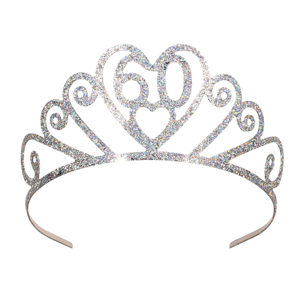Glittered 60th Birthday Tiara