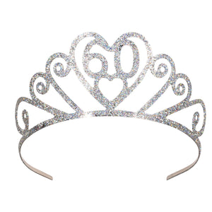 Glittered 60th Birthday Tiara