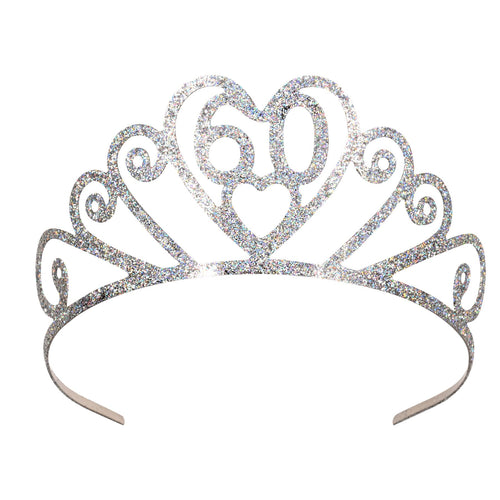 Glittered 60th Birthday Tiara