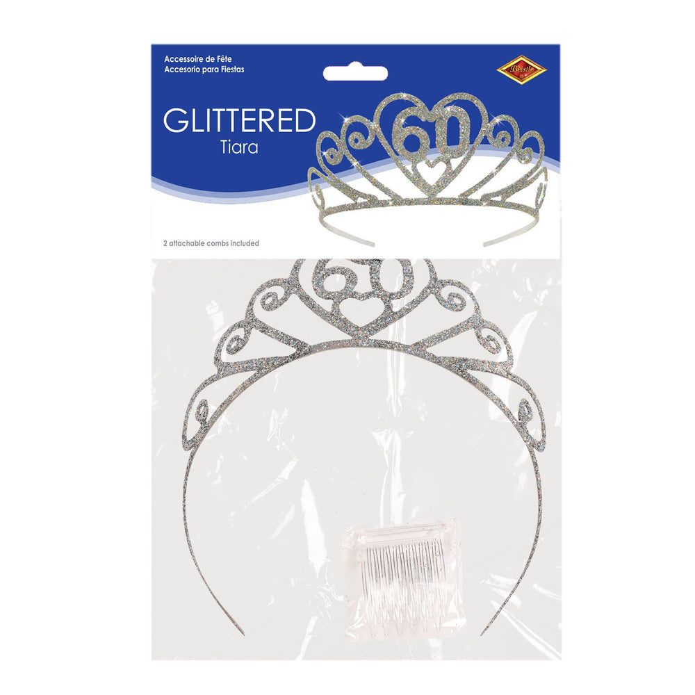 Glittered 60th Birthday Tiara