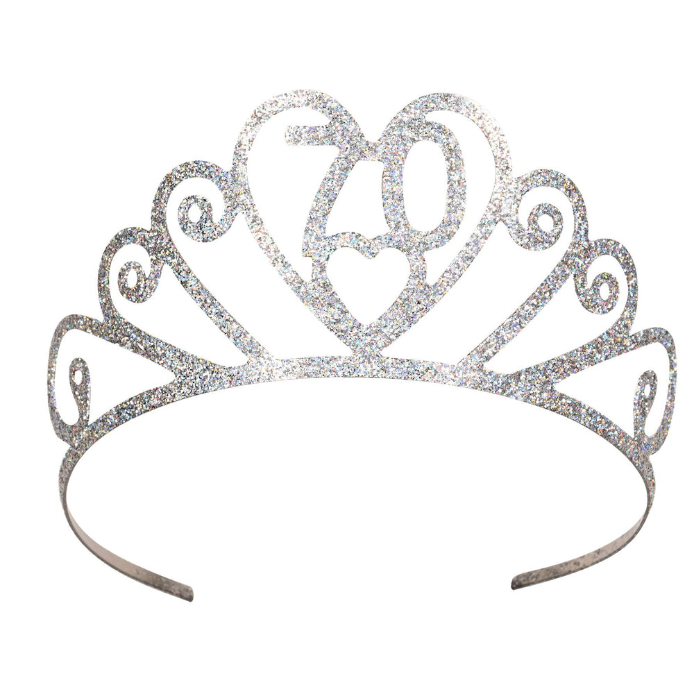 Glittered 70th Birthday Tiara