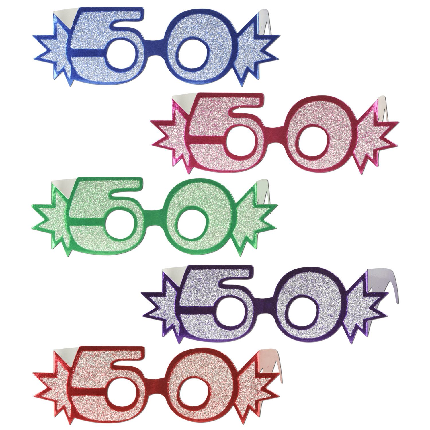 Glittered Foil Eyeglasses 50