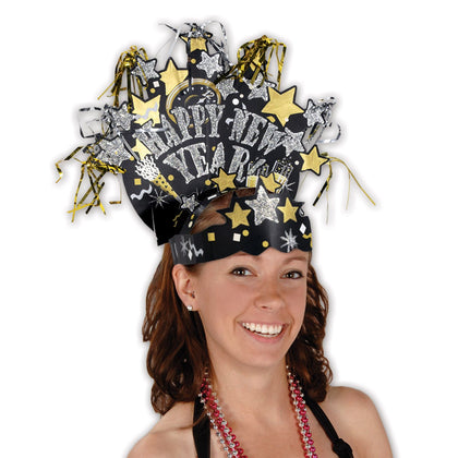 Glittered New Year Headdress