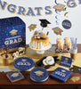 Navy & Gold Congrats Grad Banner | Graduation