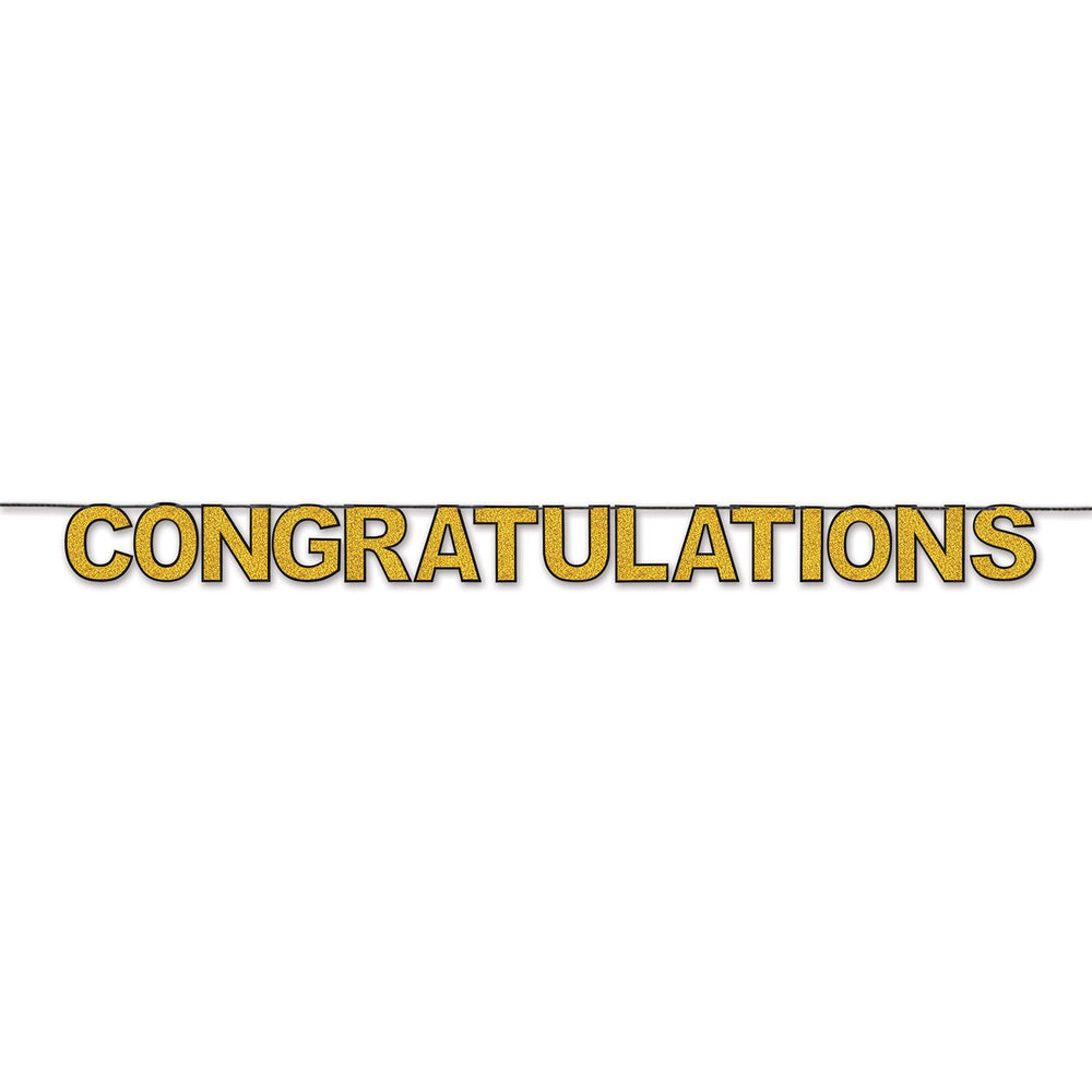 Gold Congratulations Streamer Banner