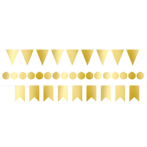 Gold Foil Mini Streamer Kit