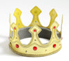 Gold crown with red jewels and gold accents
