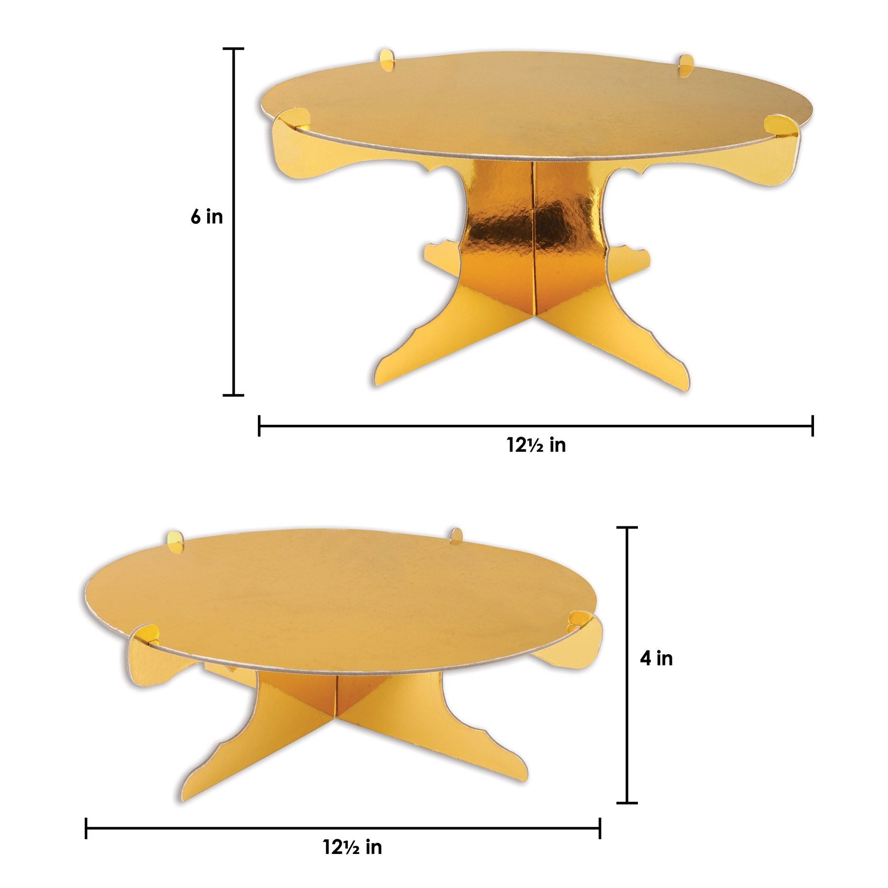 Gold Metallic Cake Stands