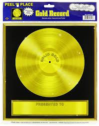 Gold Record Sticker Decoration