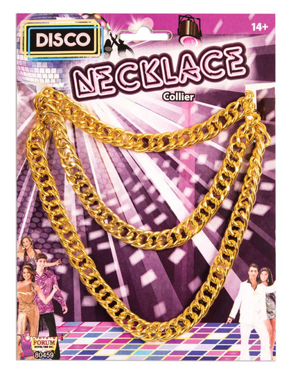 Long gold chain necklace