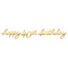 Golden Age Birthday 40th Letter Banner  | Milestone Birthday