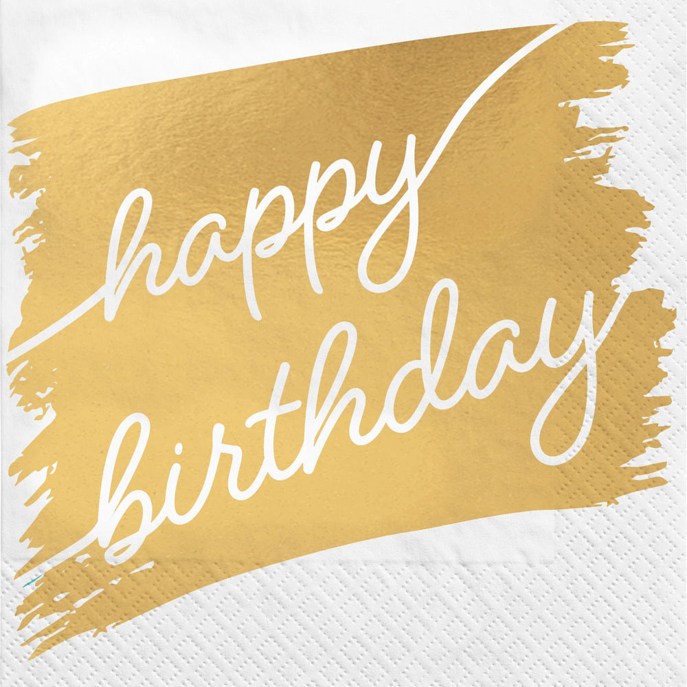 Golden Age Happy Birthday Luncheon Napkins16ct.