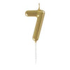 Gold Numeral 7 Birthday Candles  | Candles