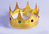 Jeweled plastic crown with hook closure