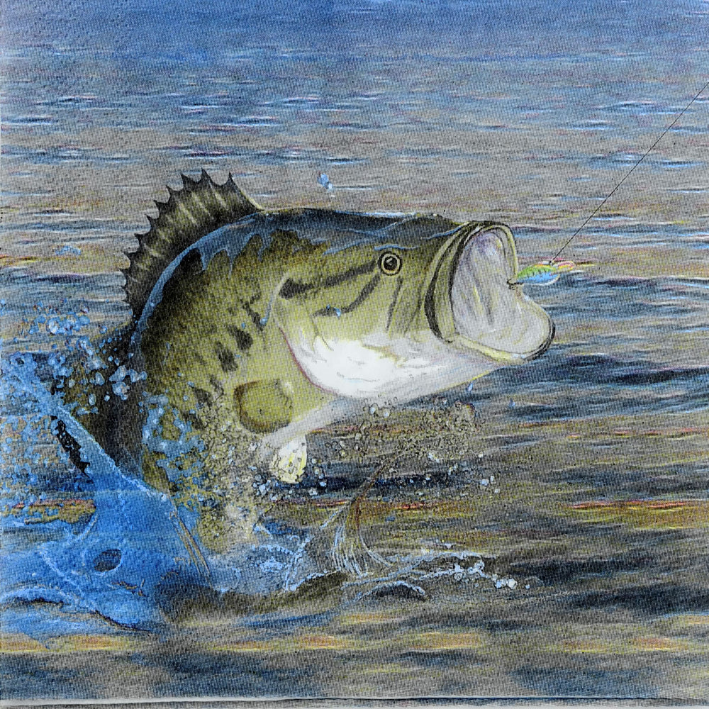 gone fishin napkins