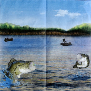 Gone Fishin' Luncheon Napkin 16ct | Retirement