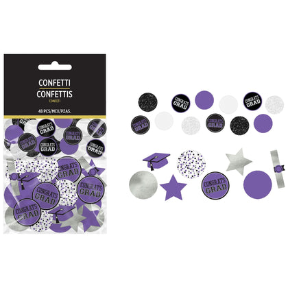 Grad Giant Confetti - Purple