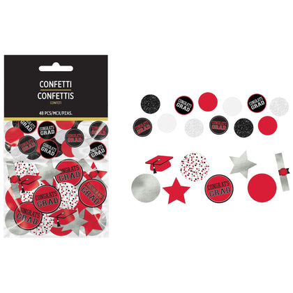 Grad Giant Confetti - Red